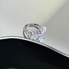 Hot Selling Classic Purple Stainless Steel Rings for  Women's Exquisite Advanced Sense Light Luxury Sweet Cool Niche