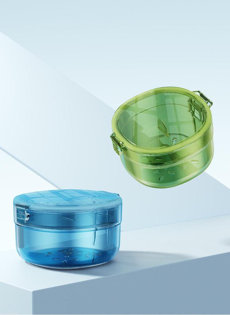 Orthodontic Retainer and Denture Cleaning Storage Box