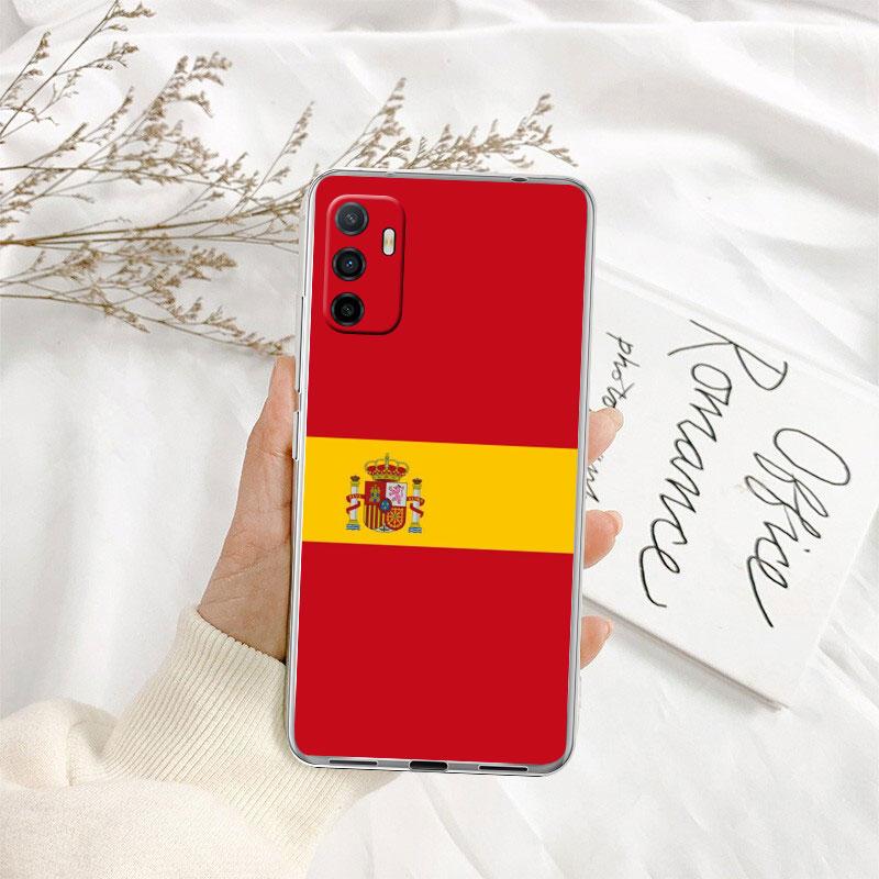 IK61 Spain Flag Transparent Phone Case for LG K22 K30 K40 K40S K41 K42 K50 K50S K51 K51S K52 K61 K62 K71 K92 Q60 Q61 V40 V50 V60