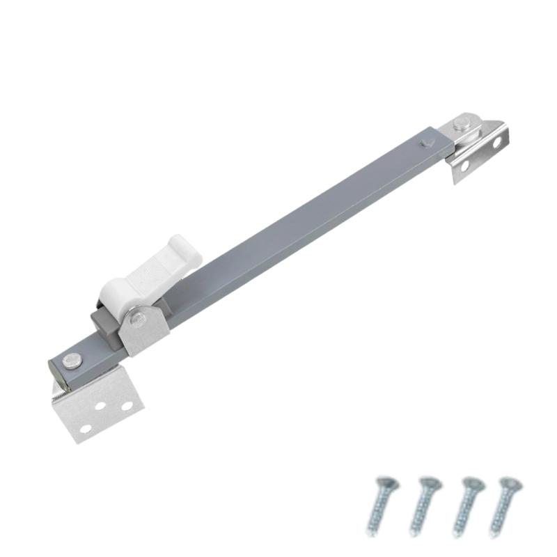 Metal Window Control Stay Window Limiter with Reinforced Integrated Sliding Track and Manual Lock for Position Adjustment Tasks