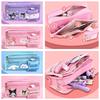 Sanrio Melody Kuromi Canvas Pencil Case Coin Purse For Students