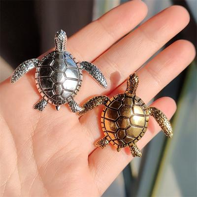Mode Kreative Schildkröte Tier Brosche Persönlichkeit Übertrieben Diamant Tropfen Öl Retro Pin, Kleidung Brosche Zubehör