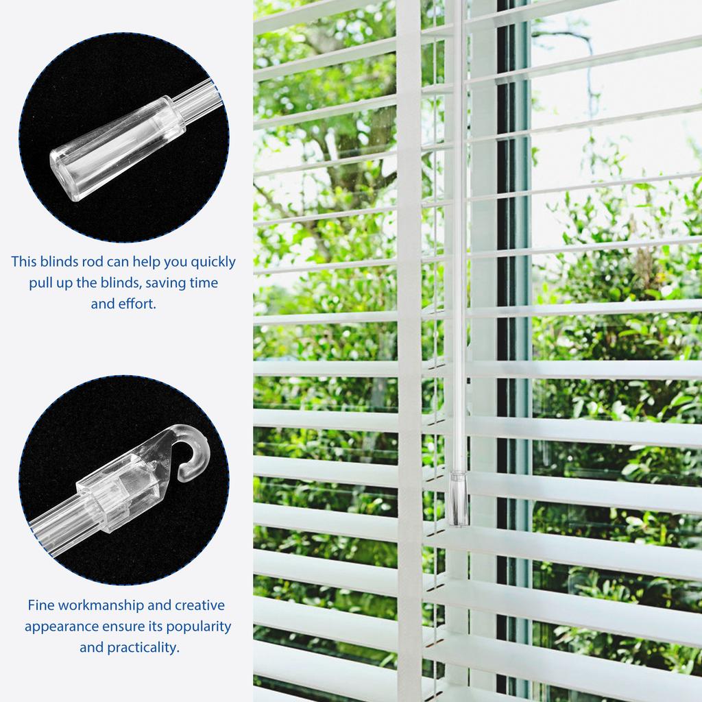 Venetian Blind Pull Rod Rod Hook Handle Pull Rod Venetian Blinds Pulling Rod Transparent Curtain Vertical Wand Accessory