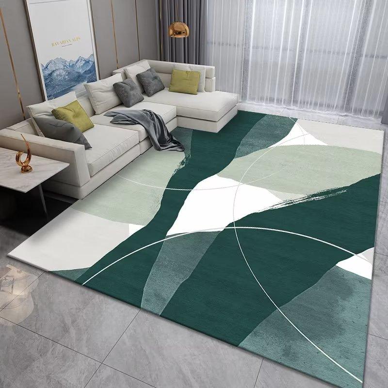 Splash Ink Abstract Green Carpet Living Room Large Area Rugs Home Decor Bedroom Bedside Carpets Non-slip Floor Mat Alfombra
