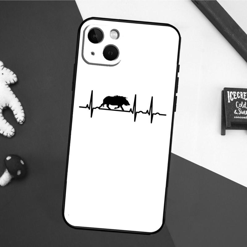 Cute Wild Boar Funny Cartoon Case For iPhone 16 15 14 Plus 13 12 11 Pro Max Mini 7 8 Plus X XR XS Max Cover