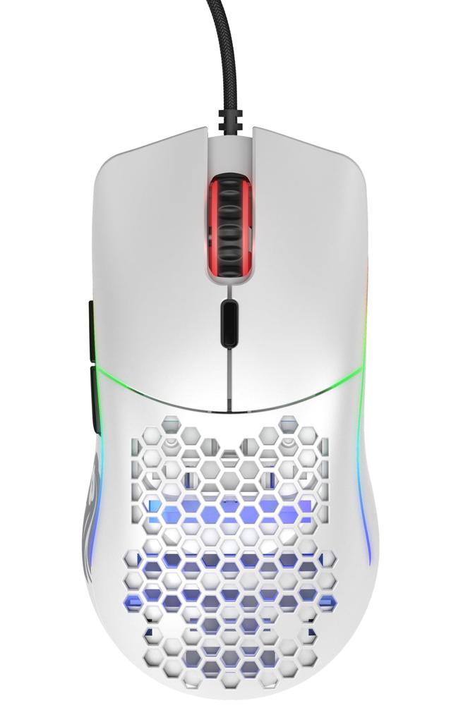Glorious Model O Gaming Mouse, White, RGB, 6 Programmable Buttons, USB Wired, Lightweight, Official Japanese Product (67g)
