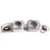 SANVI 3" LED Bi-Beam Lens Car Headlight with White/Yellow Angel Eye Cover
