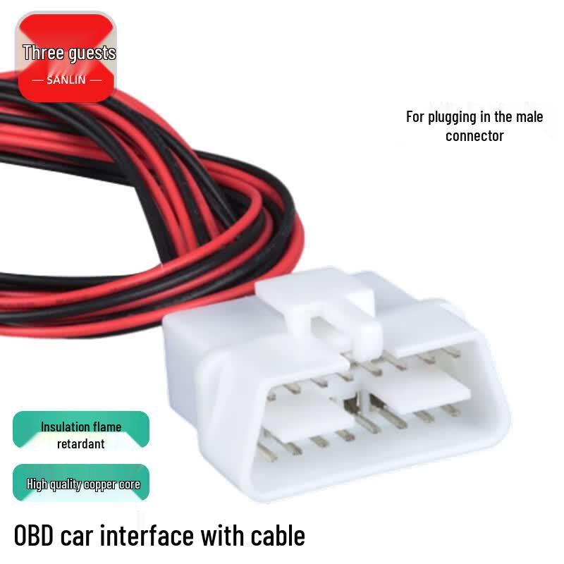 Universal OBD-II 16-Pin Diagnostic Connector Cable