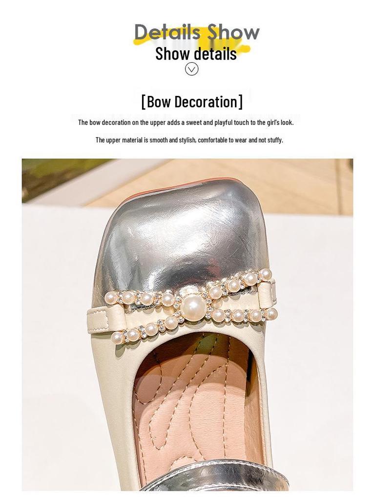 2026 Spring Princess Soft-Soled Leather Shoes for Girls – Perfect for Dresses