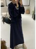 Women's Fashionable Two-Piece Set: Sweatshirt & High-Waisted Skirt, Korean Autumn/Winter, Plus Size, New Style.