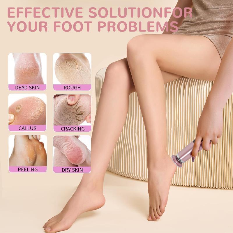 Electric Foot Hand Care Tool 2-in-1 Waterproof Callus Remover Nail Polisher for Men Women Home Spa Use