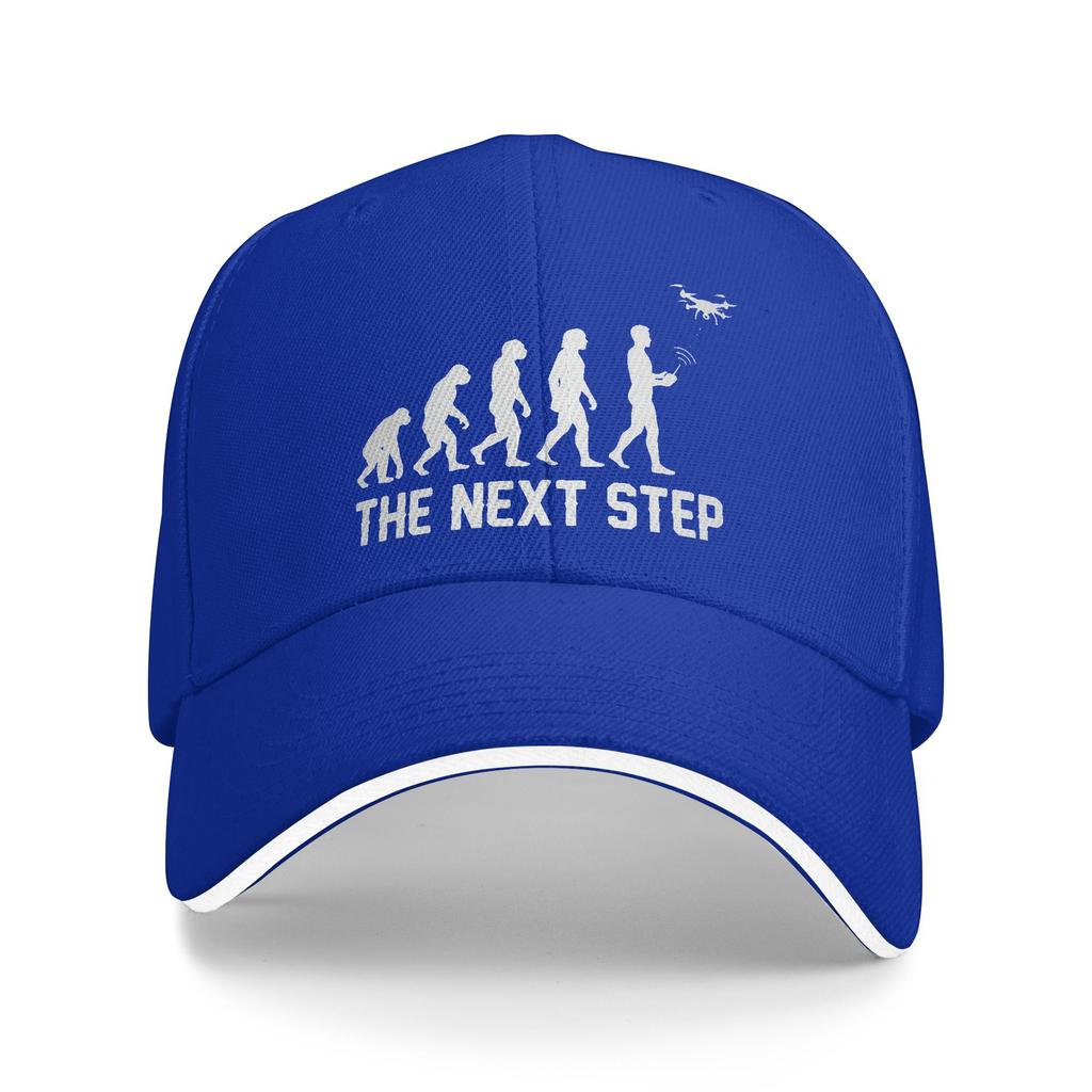 Drone Evolution The Next Step Pilot Sun Baseball Cap UnisexTeens Design Trucker Hat Sunscreen Fashion Outdoor Gym Baseball Caps