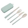 Portable Detachable Knife, Fork, Spoon and Chopsticks Set 4 Pieces Travel Folding Cutlery Picnic Cutlery Set Camping Cutlery Set