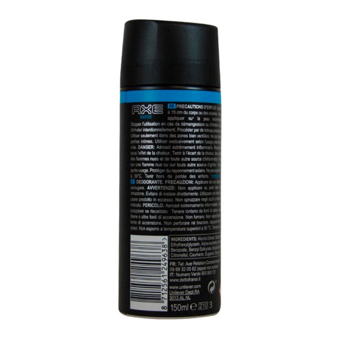 Deodorant - AXE - MARINE - 150ml - Fresh Scent - 48h Protection - Antiperspirant