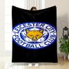 Leicester City FC Logo Blanket print blanket soft and cozy perfect for the living room bed sofa or a nap,gift