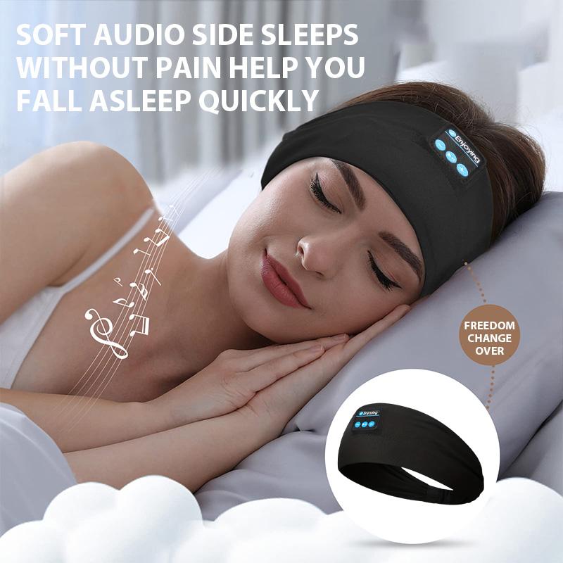 Wireless Bluetooth 5.4 Headband Sleeping Headphones Sports Earphone/Headscar Music Hat with HD Stereo Speakers Eye Mask  for Side Sl