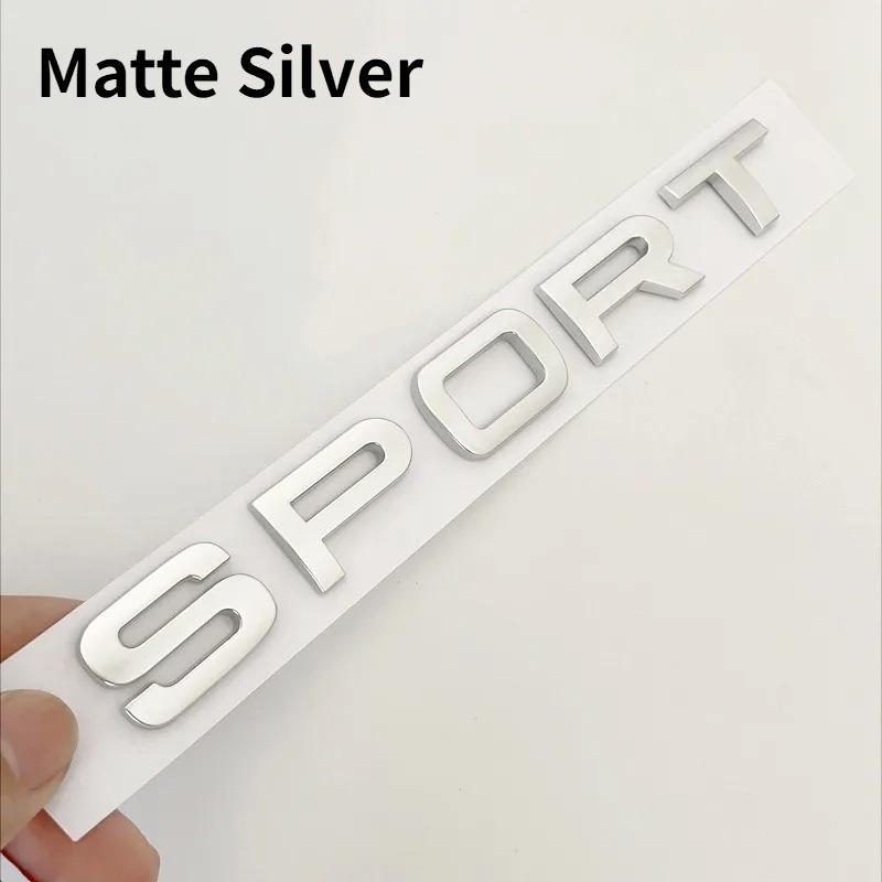 1Pc 3D ABS SPORT Letters Emblem Car Rear Trunk Badge For Discovery Evoque Range Rover L494 L320 Sport Sticker Accessories