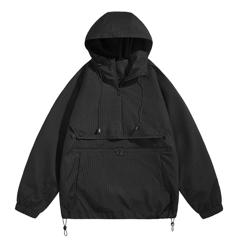 Jacket Men's Fashion Trendy Men's Casual Jacket Baseball Collar Jacket Closed Sleeve Country Trendy Jacket