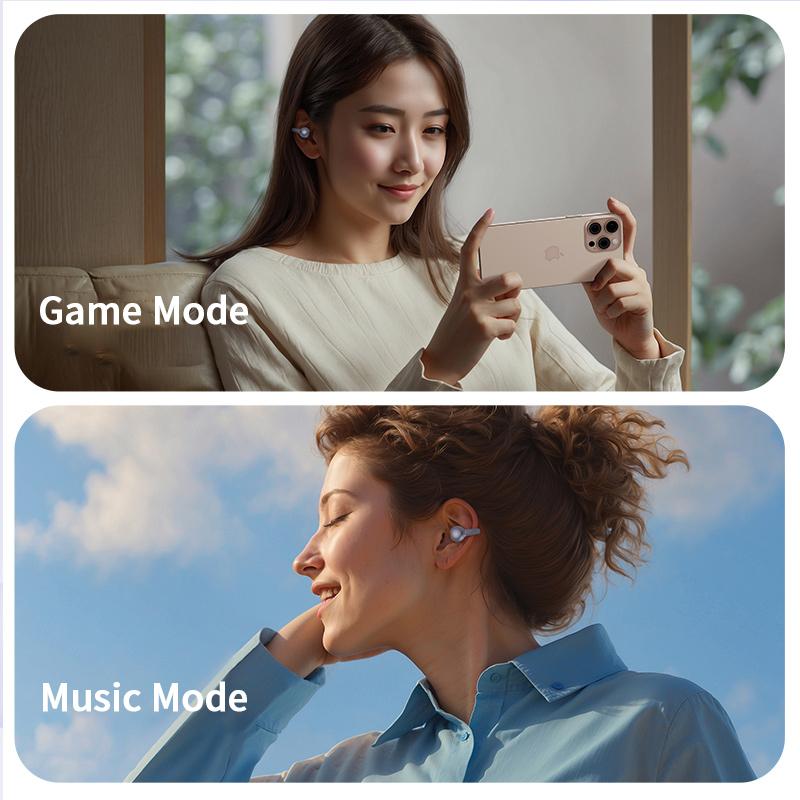 True Wireless Earclip Earphones Bluetooth Earphones Bone Conduction TWS Earbuds Sport Earbuds Game Headset Waterproof Headphones
