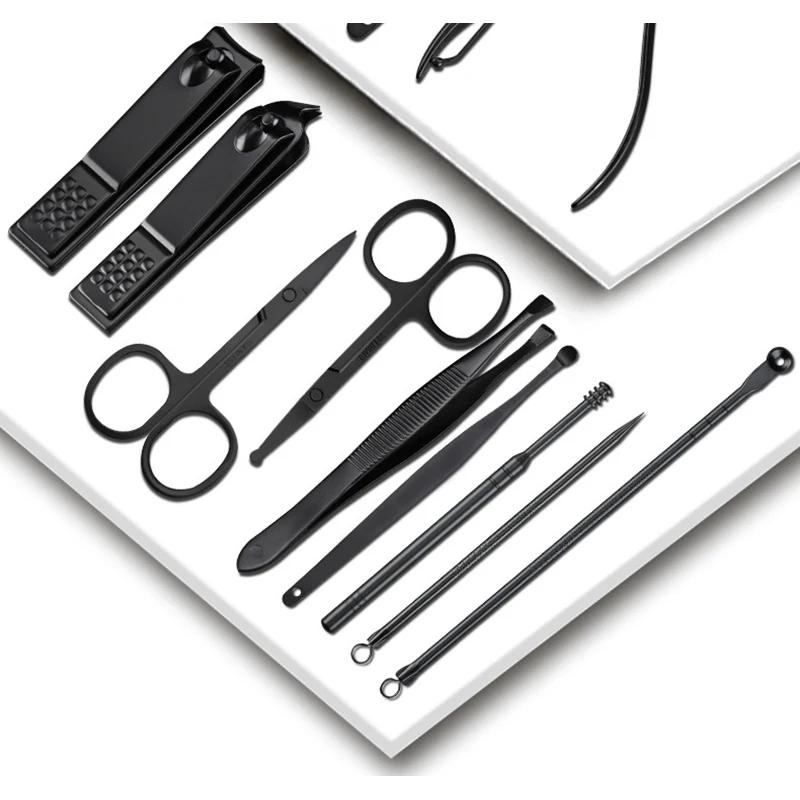 Easy To Clean Stainless Steel Manicure Set 4-18Pcs Professional Nail Clipper Kit for Daily Nail Care