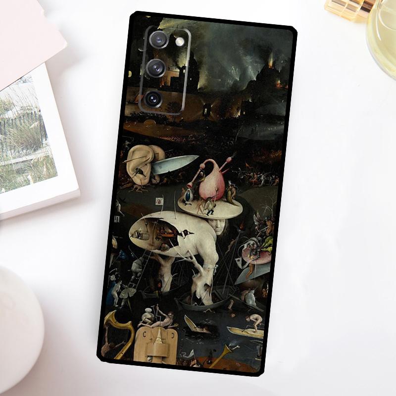 Hieronymus Bosch Art Painting Phone Case For Samsung Galaxy S25 Ultra S24 FE S20 S21 FE S22 S23 Plus S9 S10 S25 FE Cover