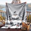 Christmas Flannel Throw Blanket Soft Warm Cozy For Sofa Bed Indoor Home Use Great Holiday Gift