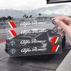 4PCS Car Styling Door Handle Decoration Stickers Decals For Alfa Romeo Giulia Giulietta 156 159 147 Mito Stelvio Sportiva GT