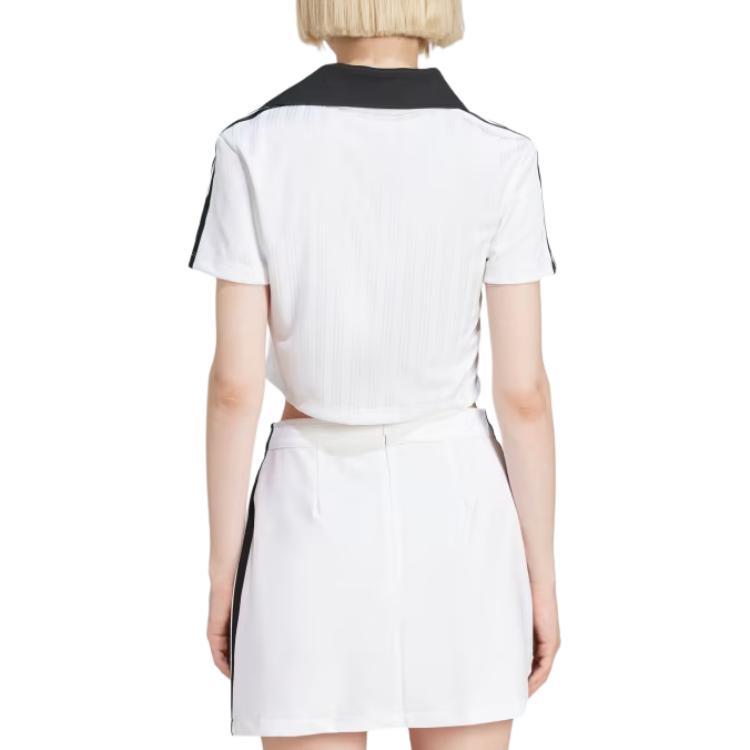 Adidas Originals Football cropped polo shirt JD2608