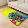T-teenage M-mutant N-ninja T-turtles Floor Mat Flannel Door Mat Non-Slip Absorbent Washable Indoor Home Rug