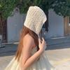Handmade Knitted Hat Unisex Fashion Hat Hollows out Headwrap Hat Trendy Travel Hat for Outdoor Activity
