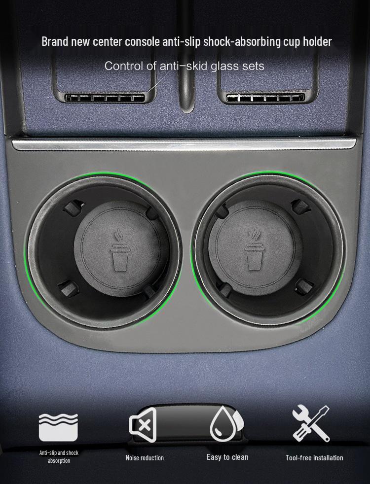 Antypoślizgowa osłona uchwytu na kubek dla 24-25 XPeng G9: Stabilizator napoju i akcesorium do wnętrza