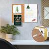 Okydoky Cork Board White Board Combo, Small Size 10.6" x 14.6" Magnetic Dry Erase Board/Bulletin Combination Board, Gold Aluminum Frame, for Home,