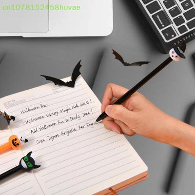 5/10/15/20 Pcs Cartoon Halloween Themed Neutral Pen Cute Pumpkin Bat Ghost Shape Gel Pen Student Stationery School Supplies