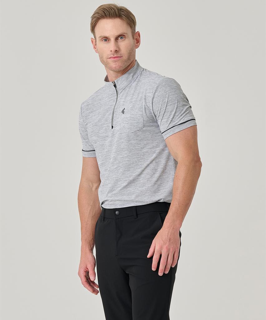 BILTMORE Men'S Golf Cation Jacquard Short Sleeve T-Shirt