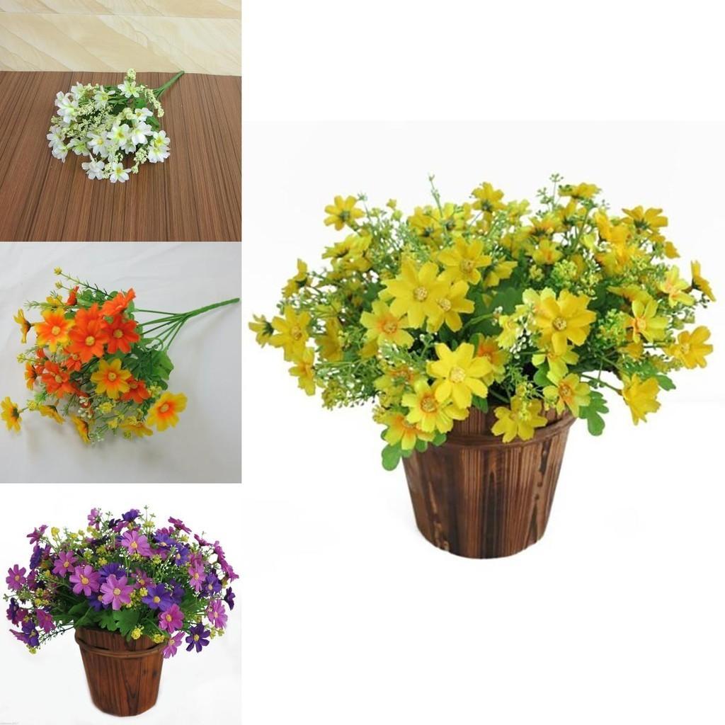 Stunning 28-head Artificial Chrysanthemum Daisy Bouquet For Weddings And Events