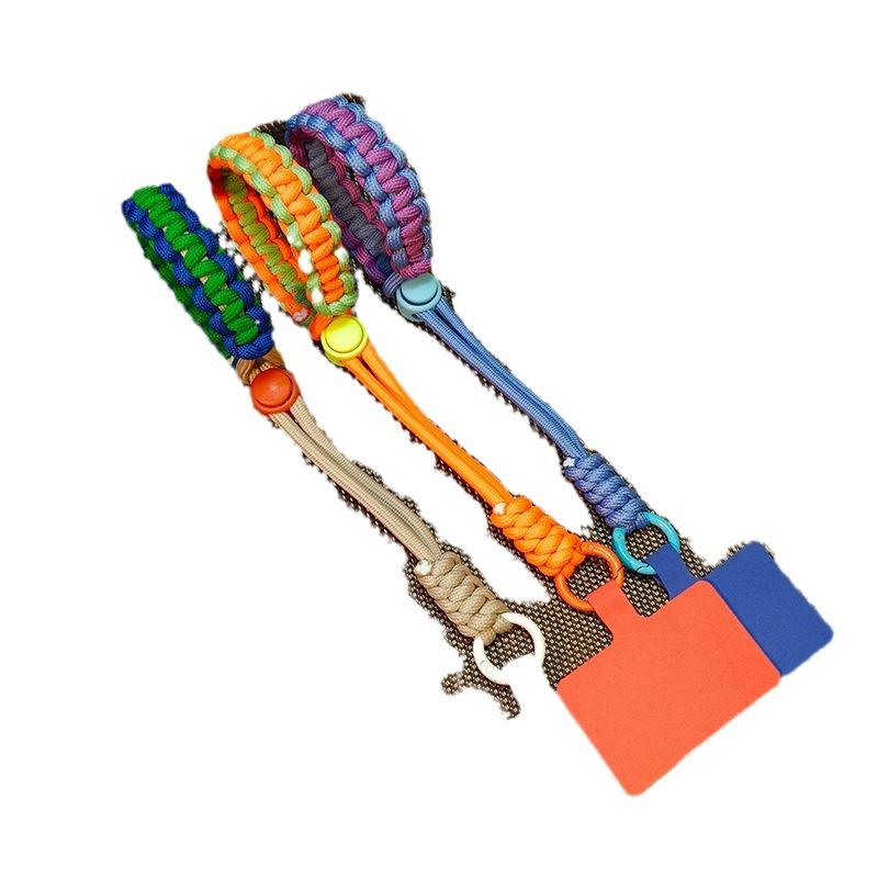 1 Pc Durable Anti-theft Fashion Wrist Phone Charm Simplicity Sport Kniited Adjustable Keychain Phone Lanyard Phone Accessories