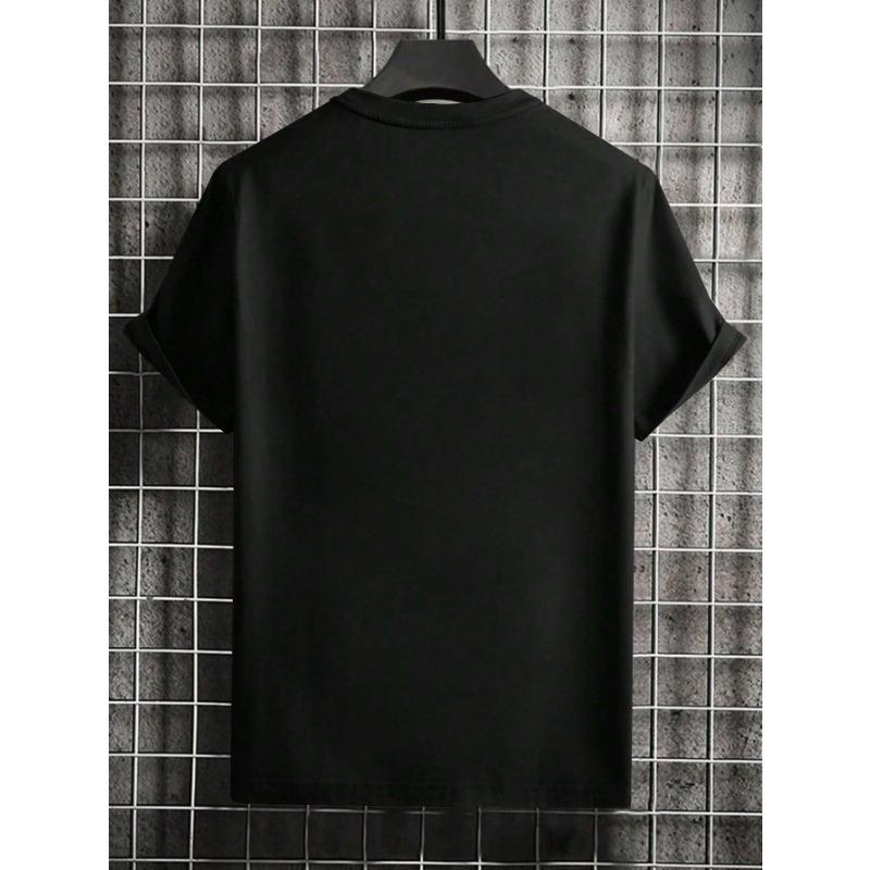 Piece High Quality T-Shirt Men's Short Sleeve 100% Cotton T-shirt High Quality Breathable Material Print Easy Movement Soft Skin Friendly