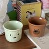 Cute Little Fresh Mint Green Rabbit Ceramic Water Cup, Bear Coffee Cup Couple Rice Bowl