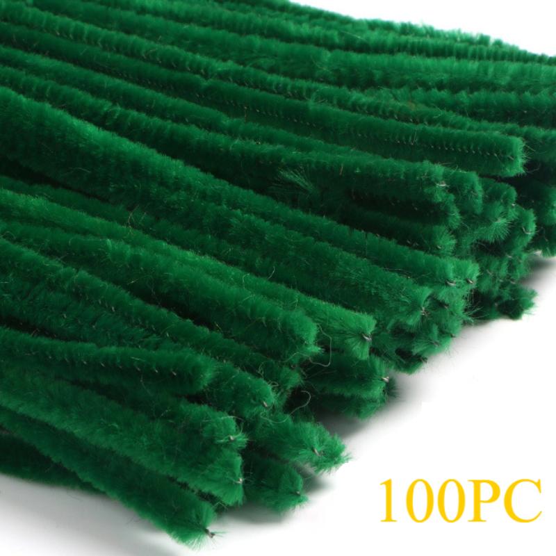 

100 шт. ершиков для трубок, шенилловые стебли, принадлежности для поделок, 3 цвета, набор ершиков для рукоделия, для художественных и ремесленных украшений