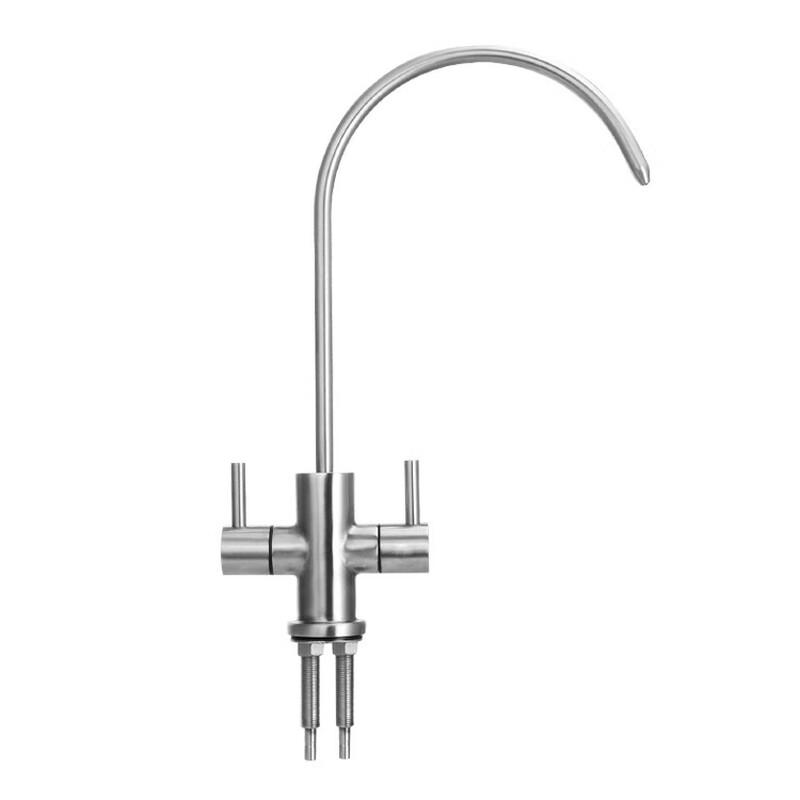 Fengzhi 304 Stainless Steel Gooseneck Dual-Use Water Filter Faucet