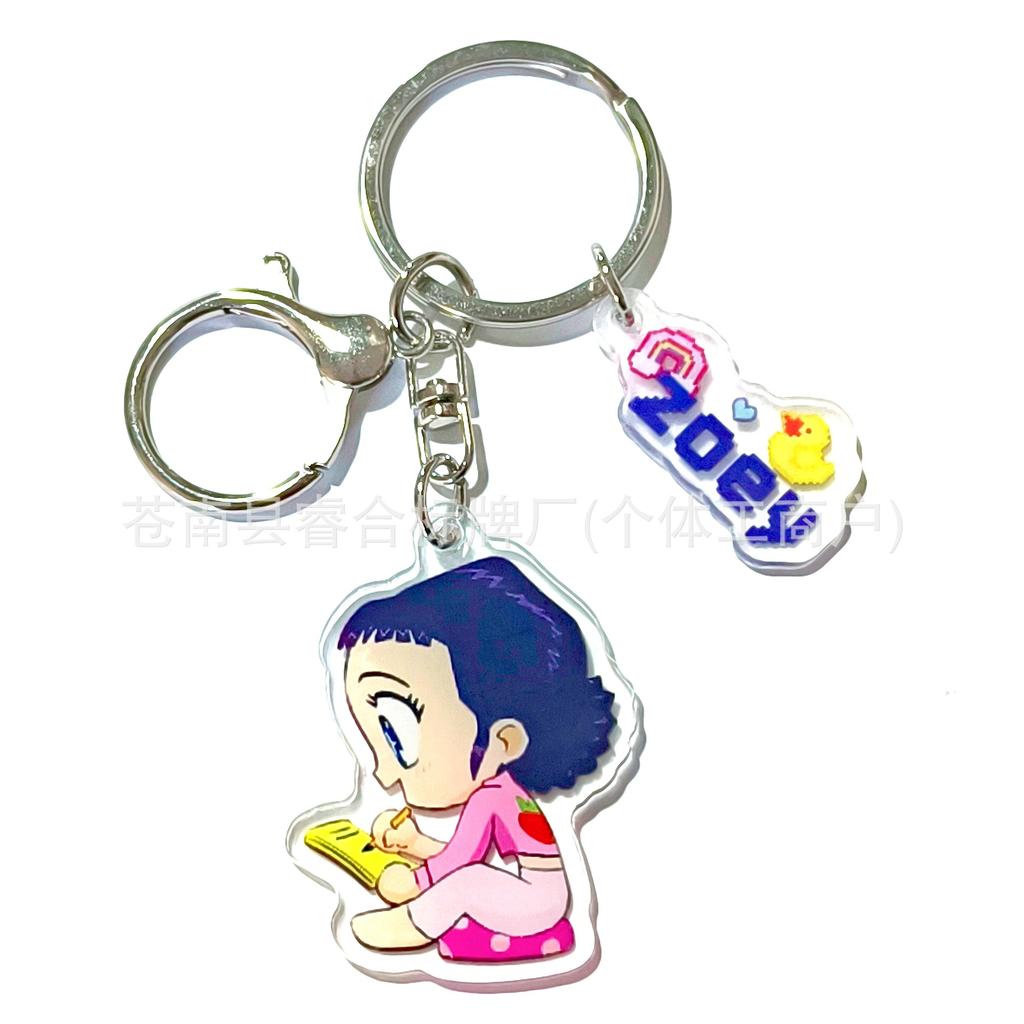 Dämonenjägerin Girlgroup Animation Peripherie Girlgroup Acryl Schlüsselanhänger Zweiteiliges Set Anhänger Schultasche Studentengeschenk