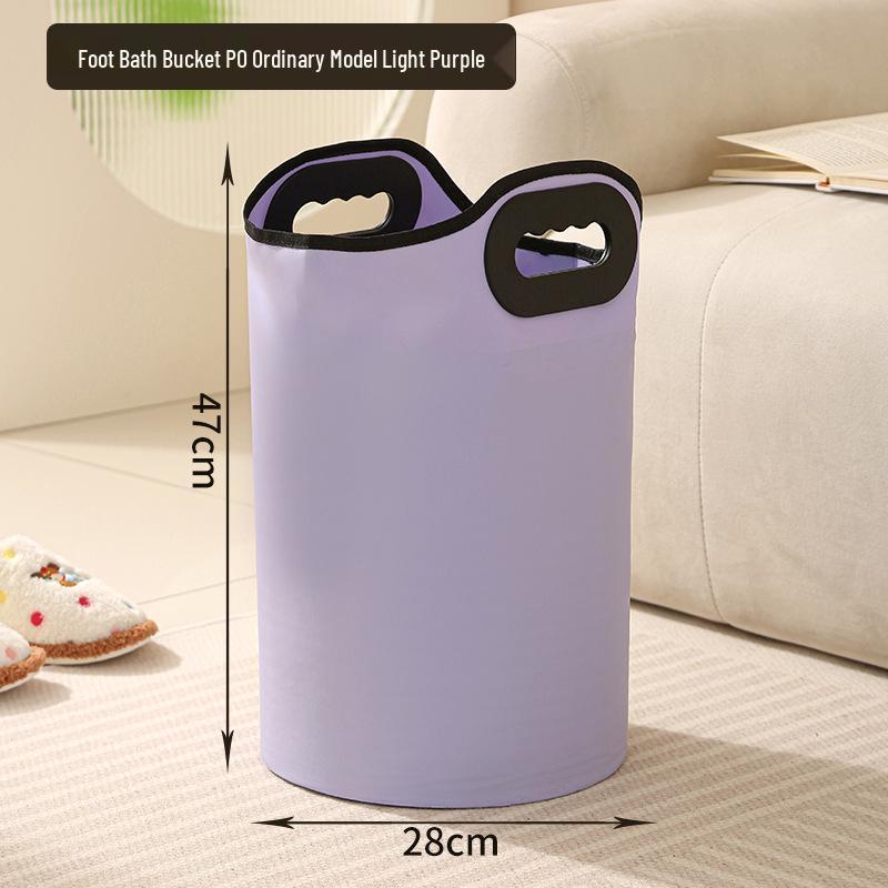 Portable Insulated Foldable Foot Bath Bucket - Travel-Friendly and Deep for Household Use