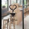 Coffee Wall Sticker Shop Restaurant Background Decor Decals Home Decorations Kitchen Removable Vinyl Wall Decorative Cafe Poster