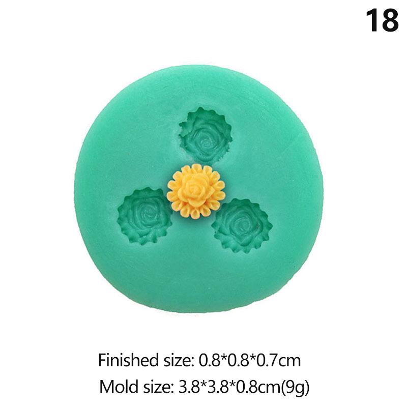 Fondant Mini Mold Silicone Chocolate Diy Handmade Flower Heart Model Baking Cake