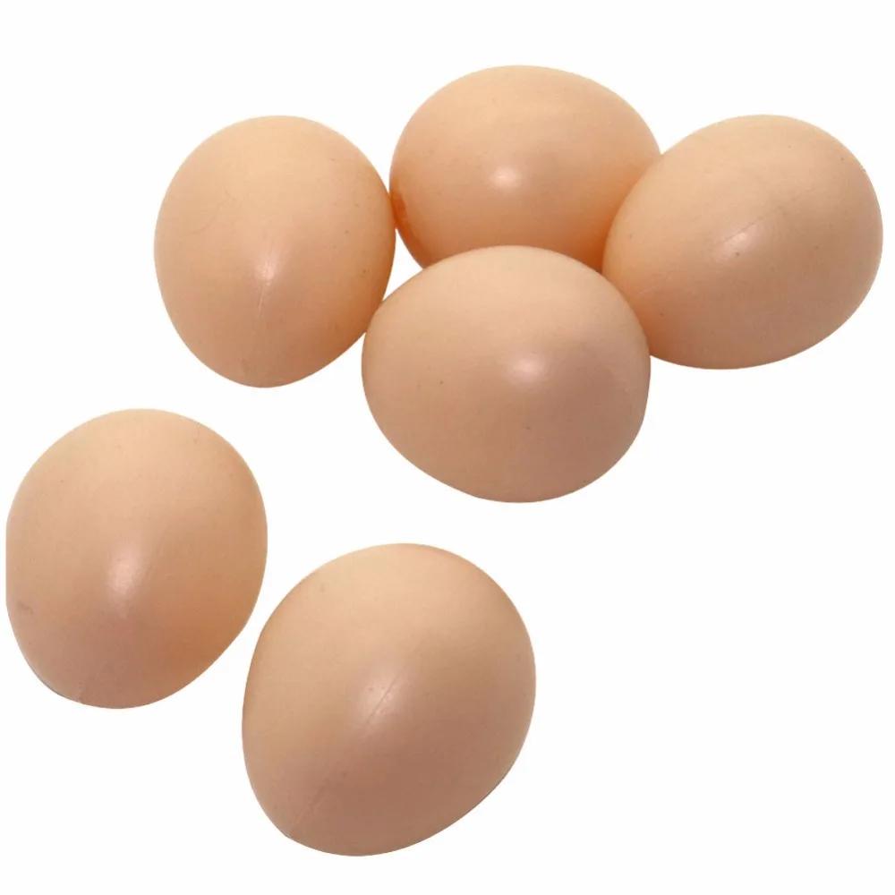 5/50 Pcs Plastic Fake Eggs Hen Hatching Simulation Laying Hen House Fake Eggs Farm Animal Supplies Children's Toys Painting Eggs