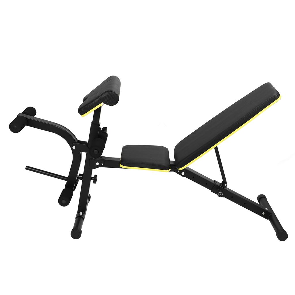 Multifunction Workout Bench Foldable Soft PU Adjust Back Cushion Strength Training Chair
