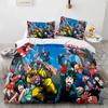 3D Printed My Hero Bedding Set Anime Quilt Cover With Pillowcase Single Queen King Size For Kids Adults Boys
