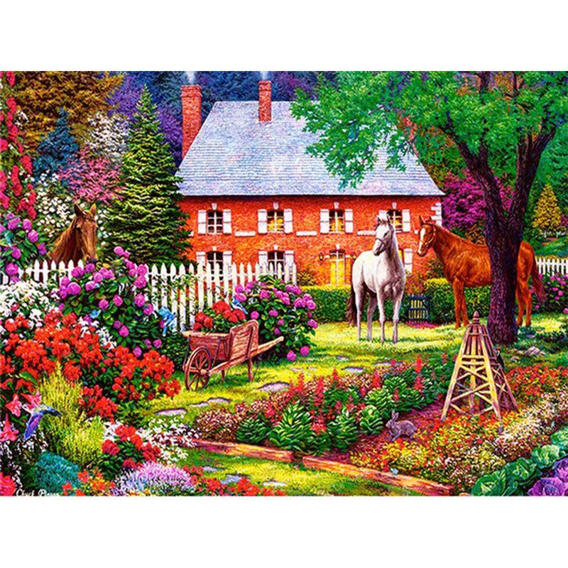 Pintura de diamante 5d Diy, paisaje, mosaico, punto de cruz, paisaje, bordado de diamantes, decoración del hogar, pasta de pared