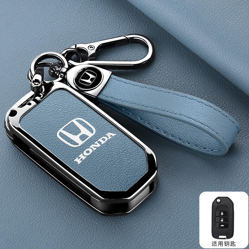 Zinc Alloy Car Flip Smart Key Case Cover Protection Shell For Honda Civic 4d 9th Gen 10 Accord XRV Life Jazz Crv Fit CR-V Crider