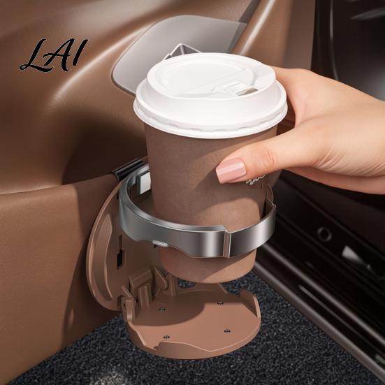 Foldable Car Door Accessory Cup Holder Stand with Drink Universal Mount Hook Fit Holder for Clip No-Drill Beverage Organizer Water Bottle